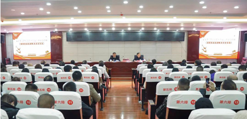 市委宣講組成員、畢節(jié)幼兒師范高等?？茖W校黨委書記石承鈞赴我院開展十九屆六中全會精神宣講